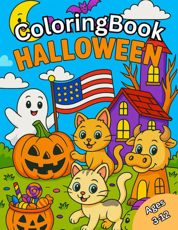 Color Your Halloween: Spooky Scenes & Fun Designs