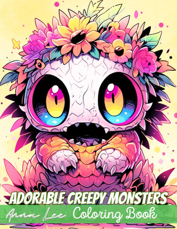 Adorable Creepy Monsters Coloring Book: Charming and Spooky Creatures Coloring Pages for Teens and Adults Relaxation and Stress Relief