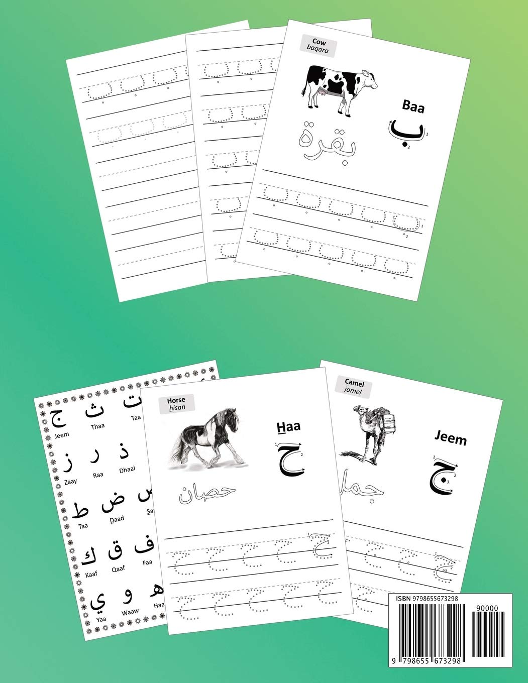 Alif Baa Tracing and Practice: Arabic Alphabet letters Practice Handwriting WorkBook for kids, Preschool, Kindergarten, and Beginners