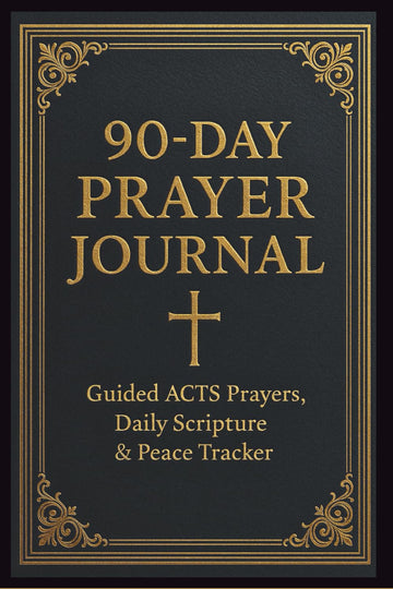 90-Day Prayer Journal: Guided ACTS Prayers, Daily Scripture, Gratitude Prompts & Peace Tracker