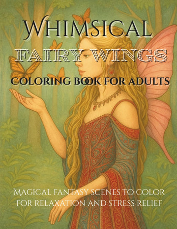 Whimsical Fairy Wings Coloring Book for Adults: Magical Fantasy Scenes to Color for Relaxation and Stress Relief