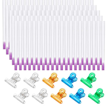 100 Pcs Fiber Nail Kit Nail Fiberglass Extension Set for Quick Shaping Material Fake Tips Manicure Salon Tool