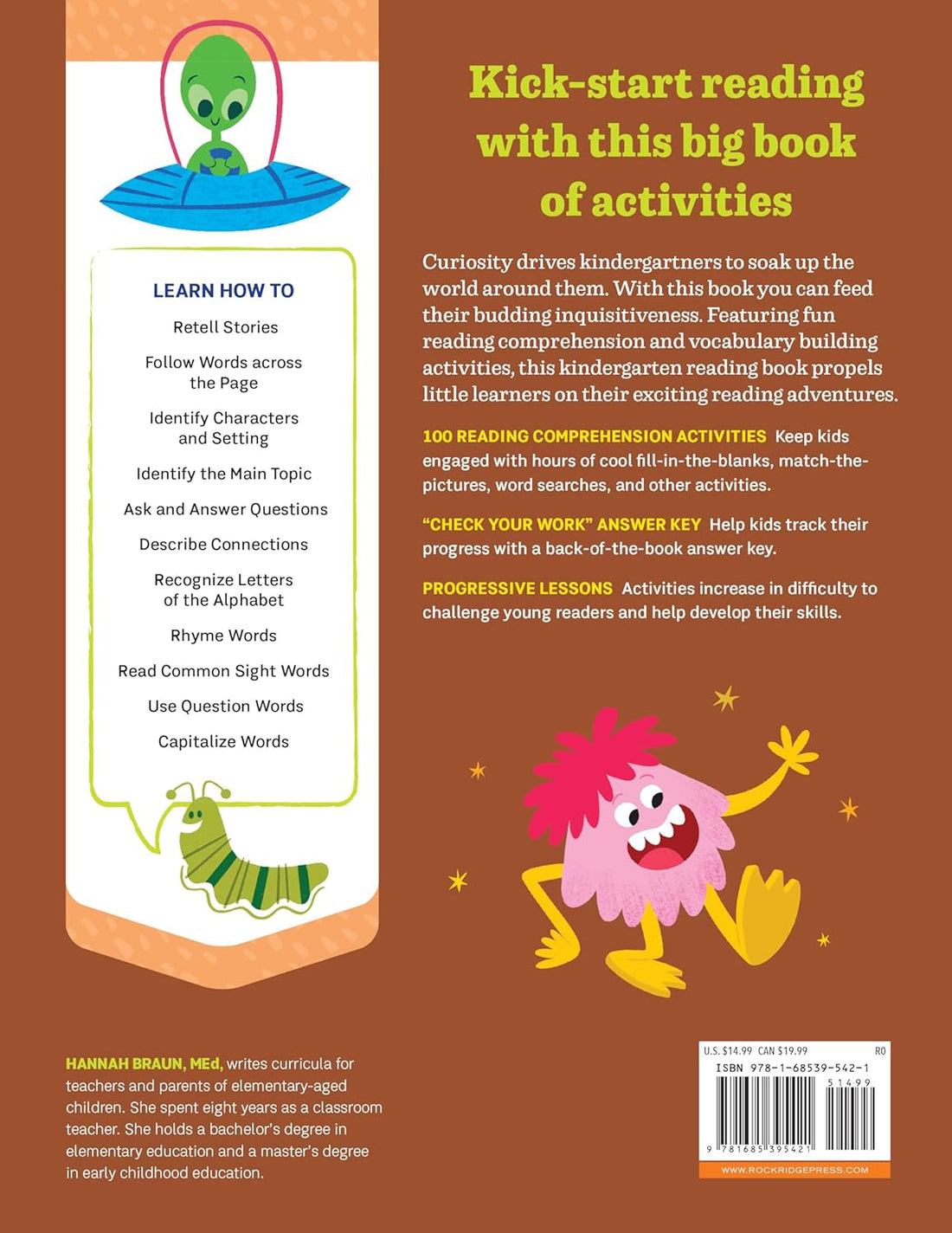 The Big Book of Reading Comprehension Activities, Kindergarten: 100 Activities for After-School and Summer Reading Fun