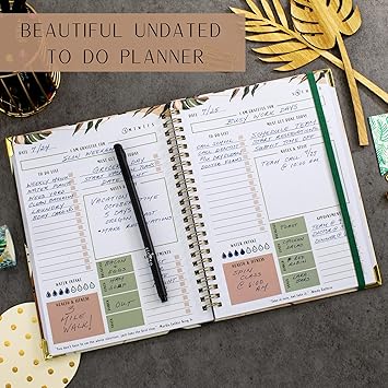 Beautiful To Do List Notebook - Aesthetic Daily Planner to Easily Organize Your Tasks And Boost Productivity