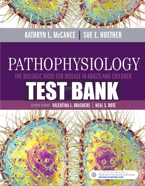 Test Bank Pathophysiology, 8th - 2019