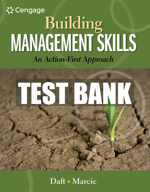 Test Bank Building Management Skills: An Action-First Approach