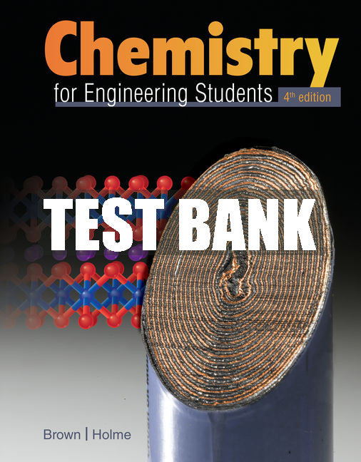 Test Bank Chemistry for Engineering Students