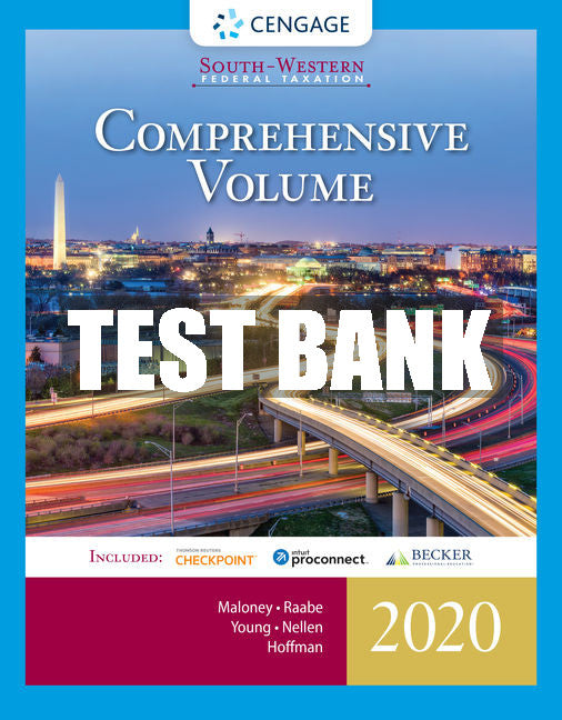 Test Bank South-Western Federal Taxation 2020: Comprehensive