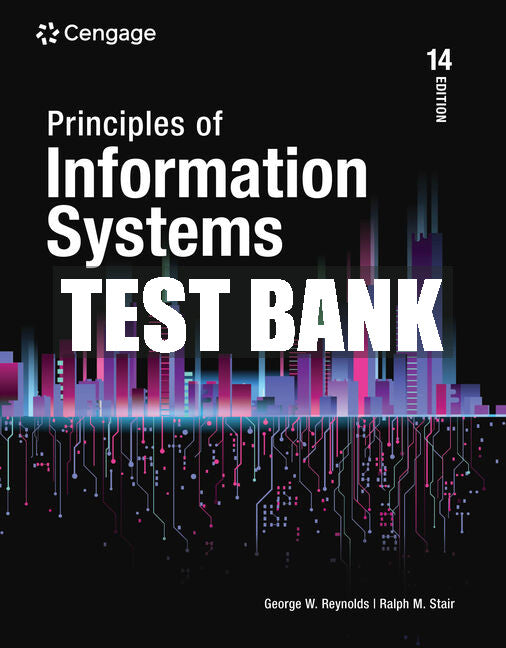 Test Bank Principles of Information Systems