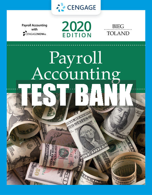Test Bank Payroll Accounting 2020