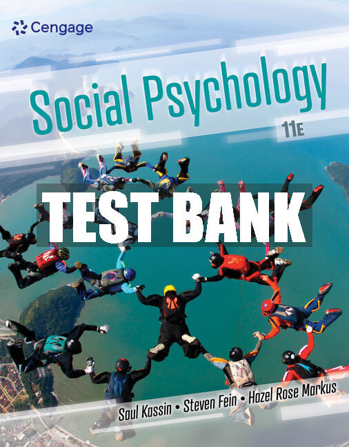 Test Bank Social Psychology