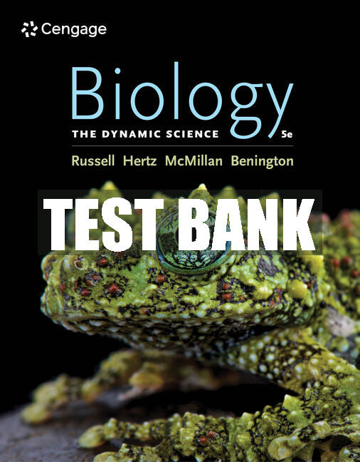 Test Bank Biology: The Dynamic Science