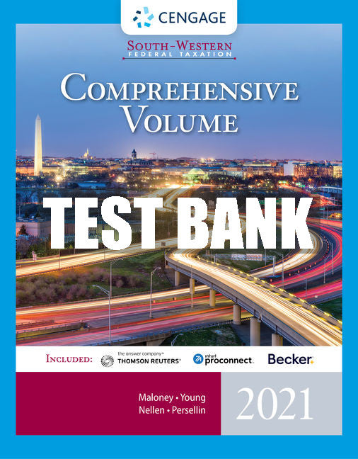 Test Bank South-Western Federal Taxation 2021: Comprehensive