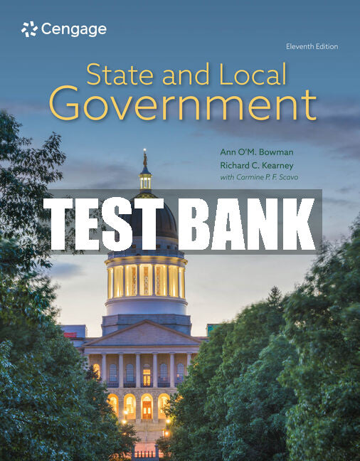 Test Bank State and Local Government