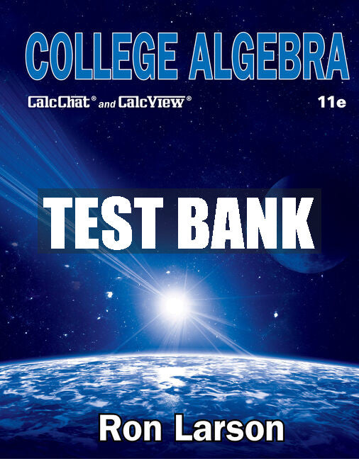Test Bank College Algebra