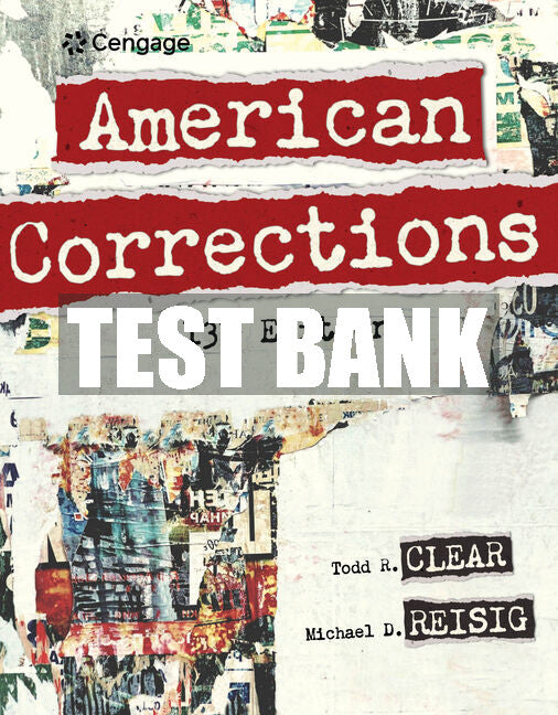Test Bank American Corrections