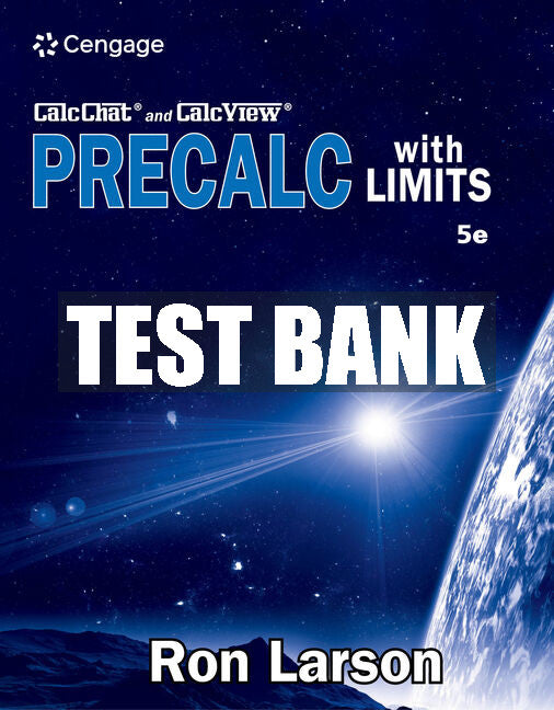 Test Bank Precalculus with Limits