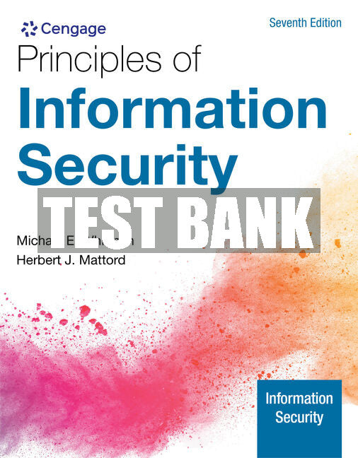 Test Bank Principles of Information Security