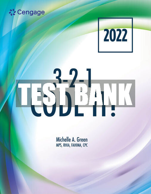 Test Bank 3-2-1 Code It! 2022 Edition