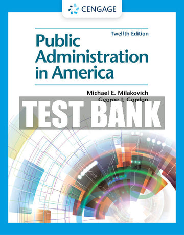 Test Bank Public Administration in America