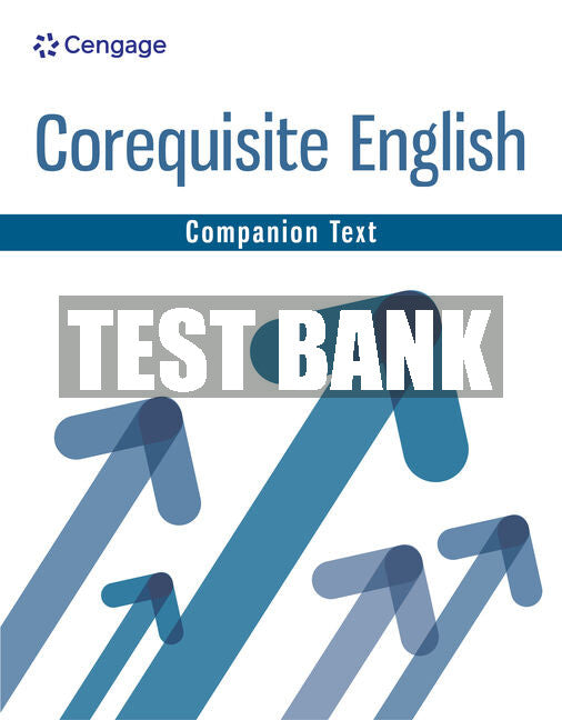 Test Bank Cengage Infuse for Corequisite English