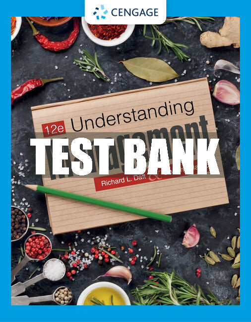 Test Bank Understanding Management
