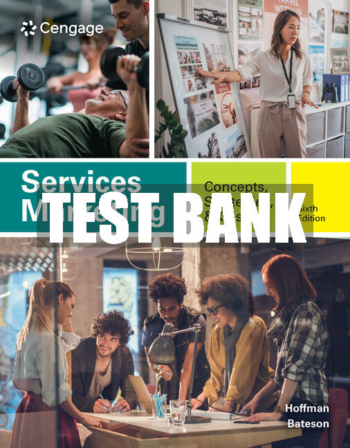 Test Bank Services Marketing: Concepts, Strategies, & Cases