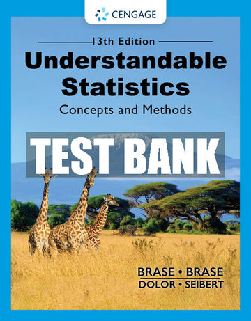 Test Bank Understandable Statistics