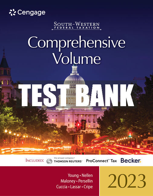 Test Bank South-Western Federal Taxation 2023: Comprehensive