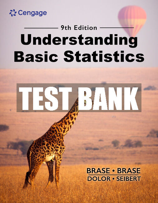 Test Bank Understanding Basic Statistics