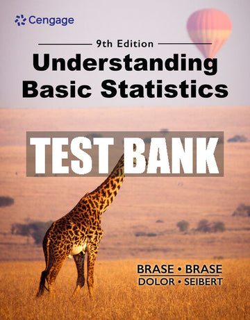 Test Bank Understanding Basic Statistics