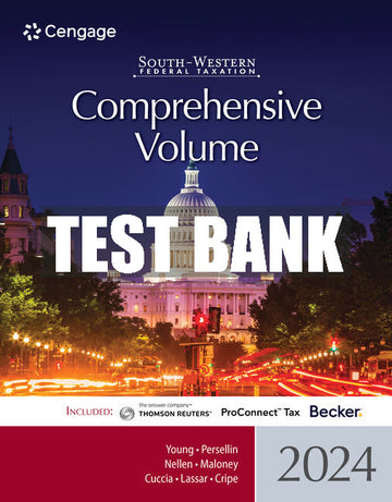Test Bank South-Western Federal Taxation 2024: Comprehensive