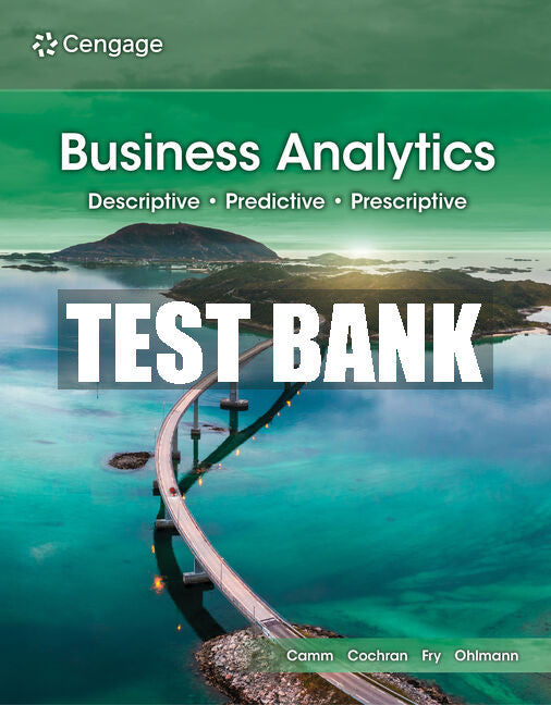 Test Bank Business Analytics