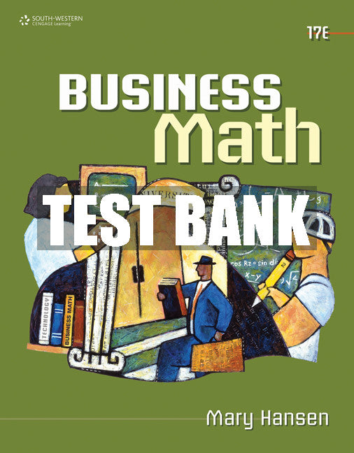 Test Bank Business Math