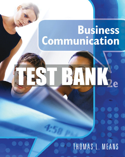 Test Bank Business Communication