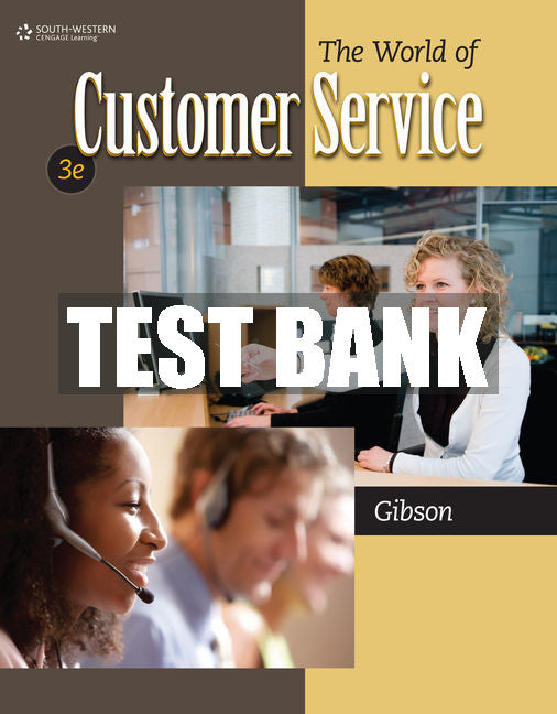 Test Bank The World of Customer Service