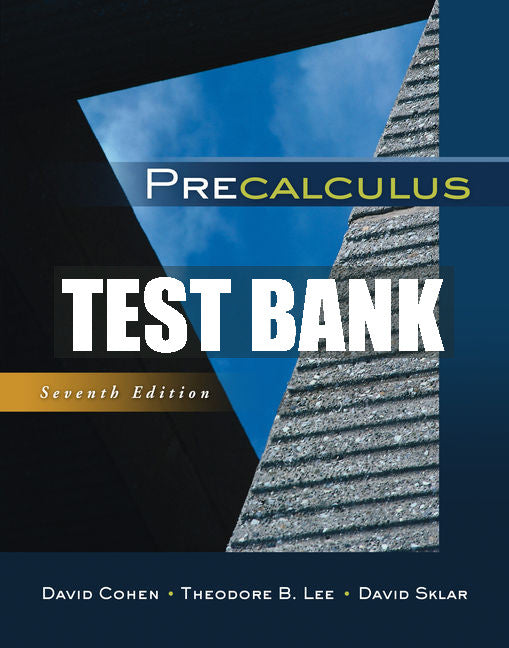Test Bank Precalculus