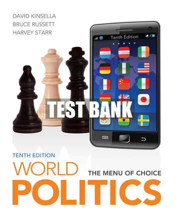 Test Bank World Politics: The Menu for Choice