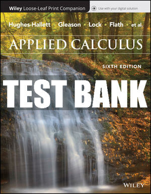 Test Bank Applied Calculus, 6th Edition