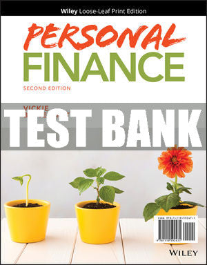 Test Bank Personal Finance, 2nd Edition