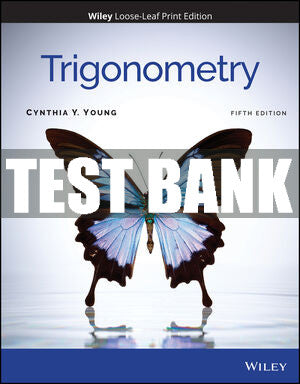 Test Bank Trigonometry, 5th Edition