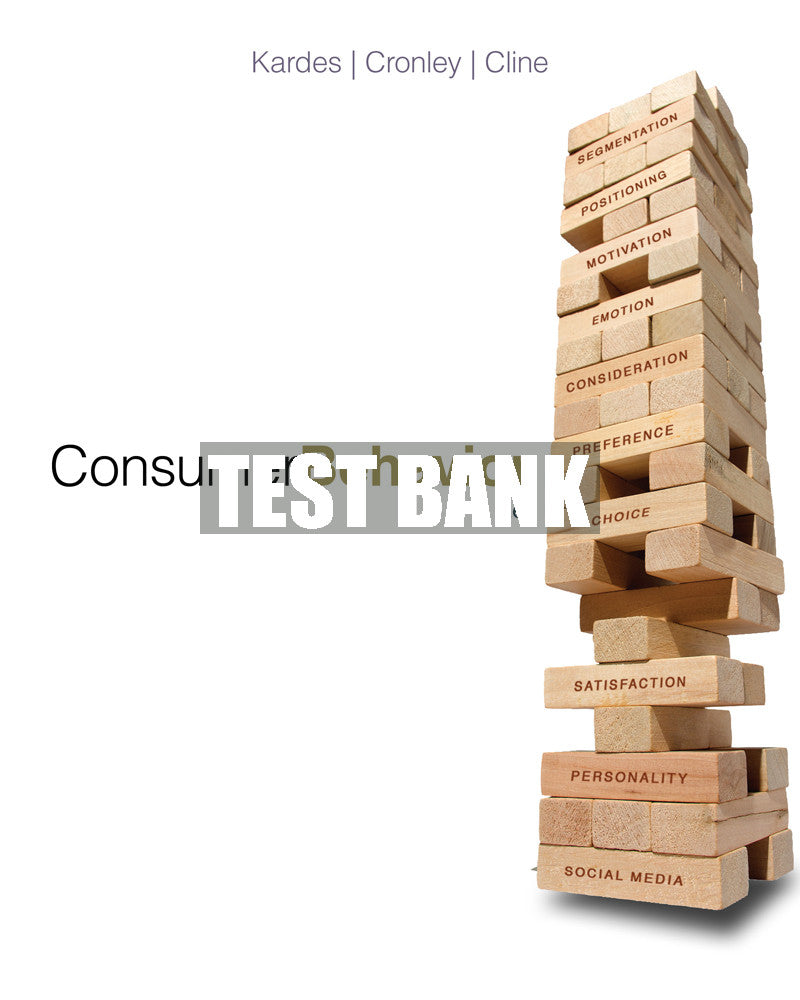 Test Bank Consumer Behavior