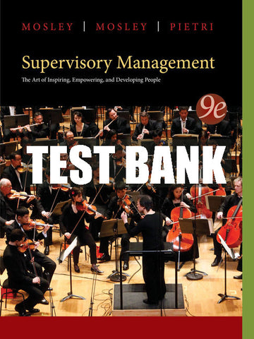 Test Bank Supervisory Management