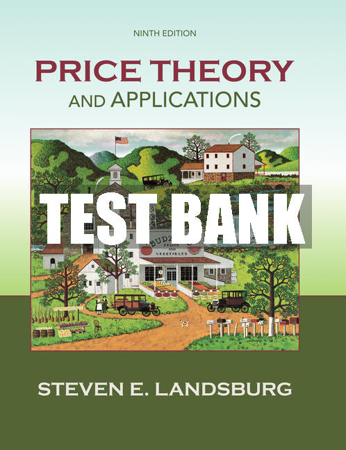Test Bank Price Theory and Applications