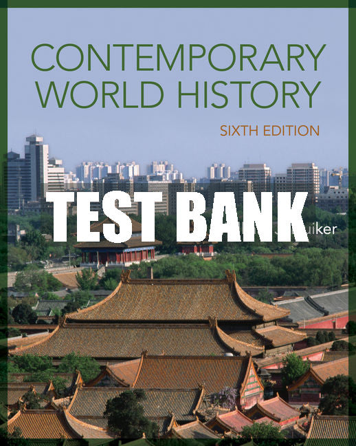 Test Bank Contemporary World History