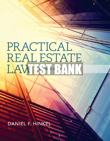 Test Bank Practical Real Estate Law