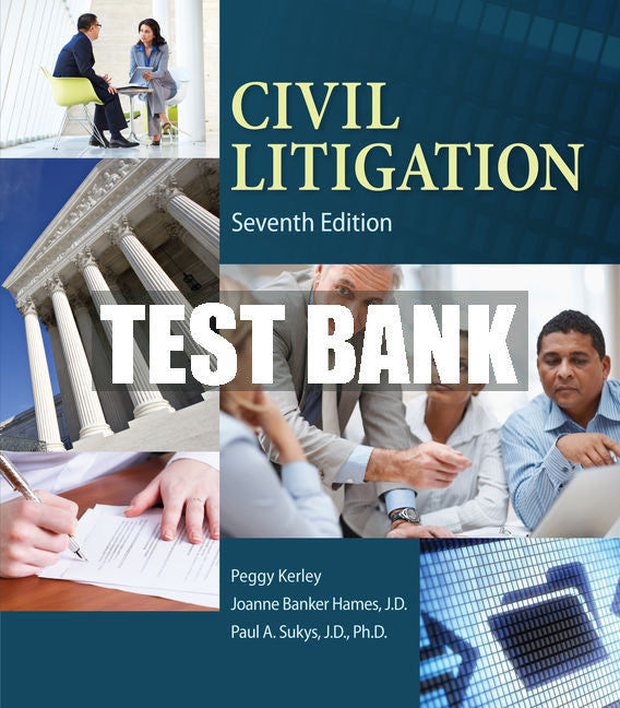 Test Bank Civil Litigation