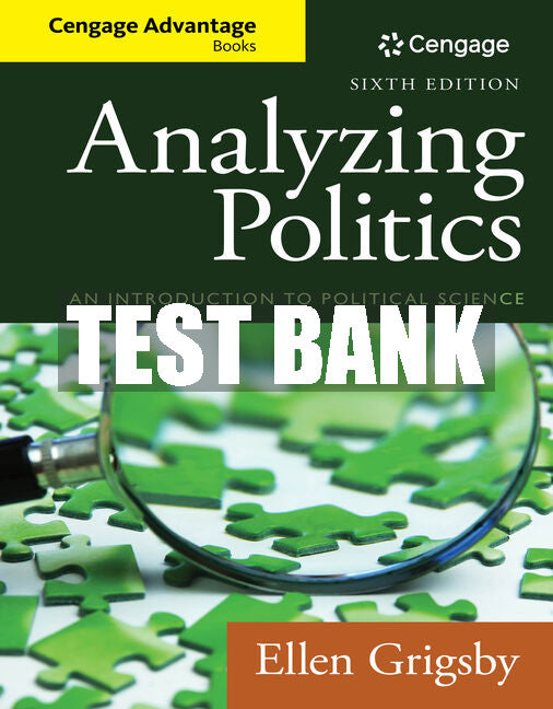 Test Bank Cengage Advantage Books: Analyzing Politics