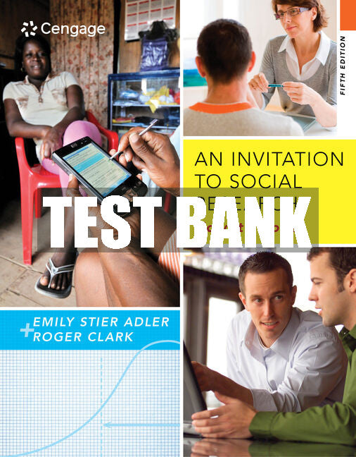 Test Bank An Invitation to Social Research: How It's Done