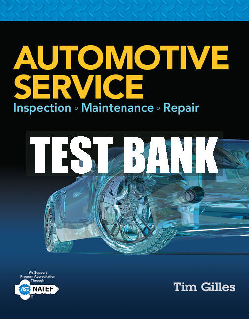 Test Bank Automotive Service